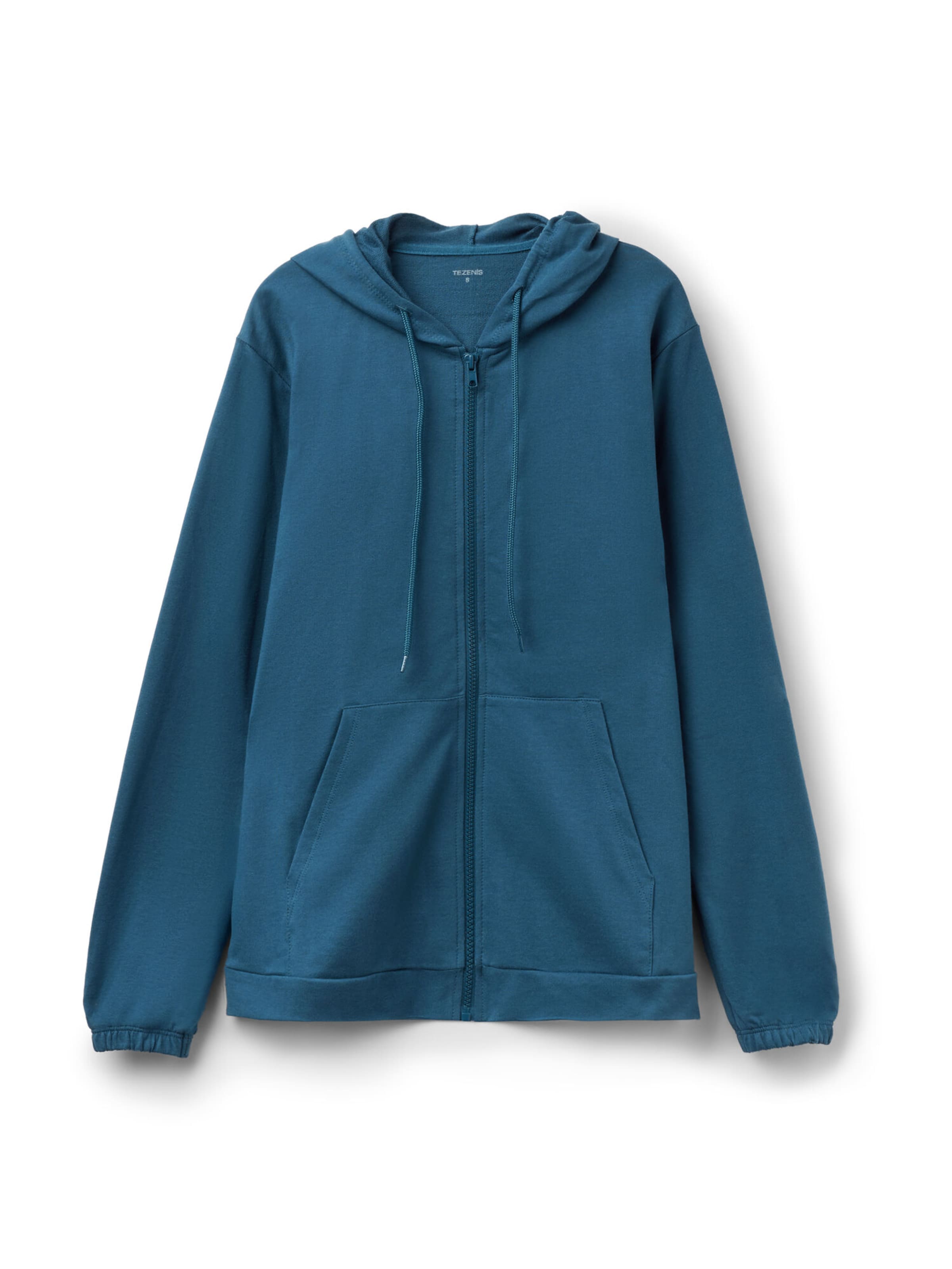 Tezenis Zip-Up Hoodie in Blue: front