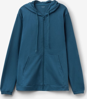 Tezenis Zip-Up Hoodie in Blue: front