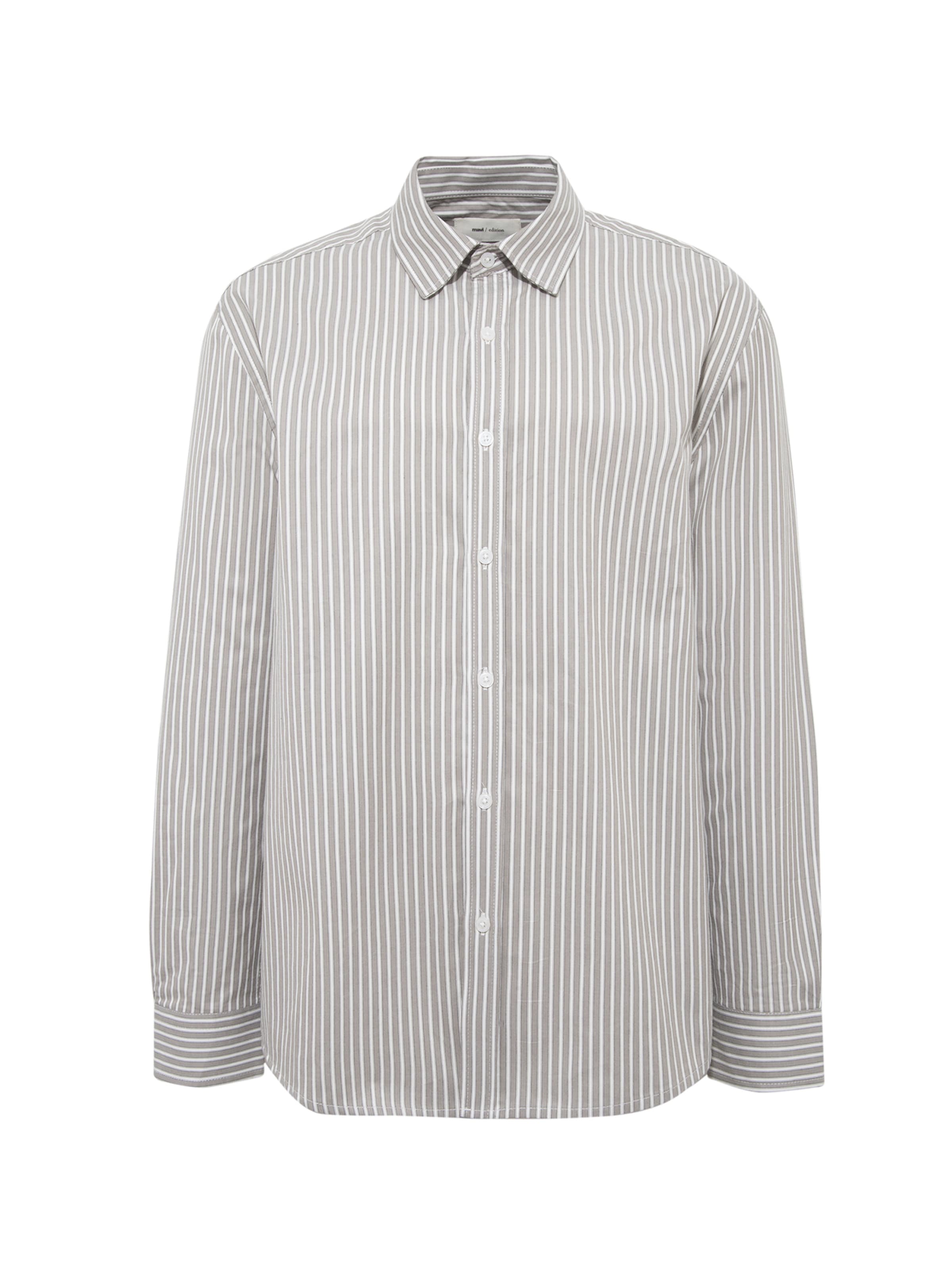 Mavi Regular fit Button Up Shirt in Grey: front