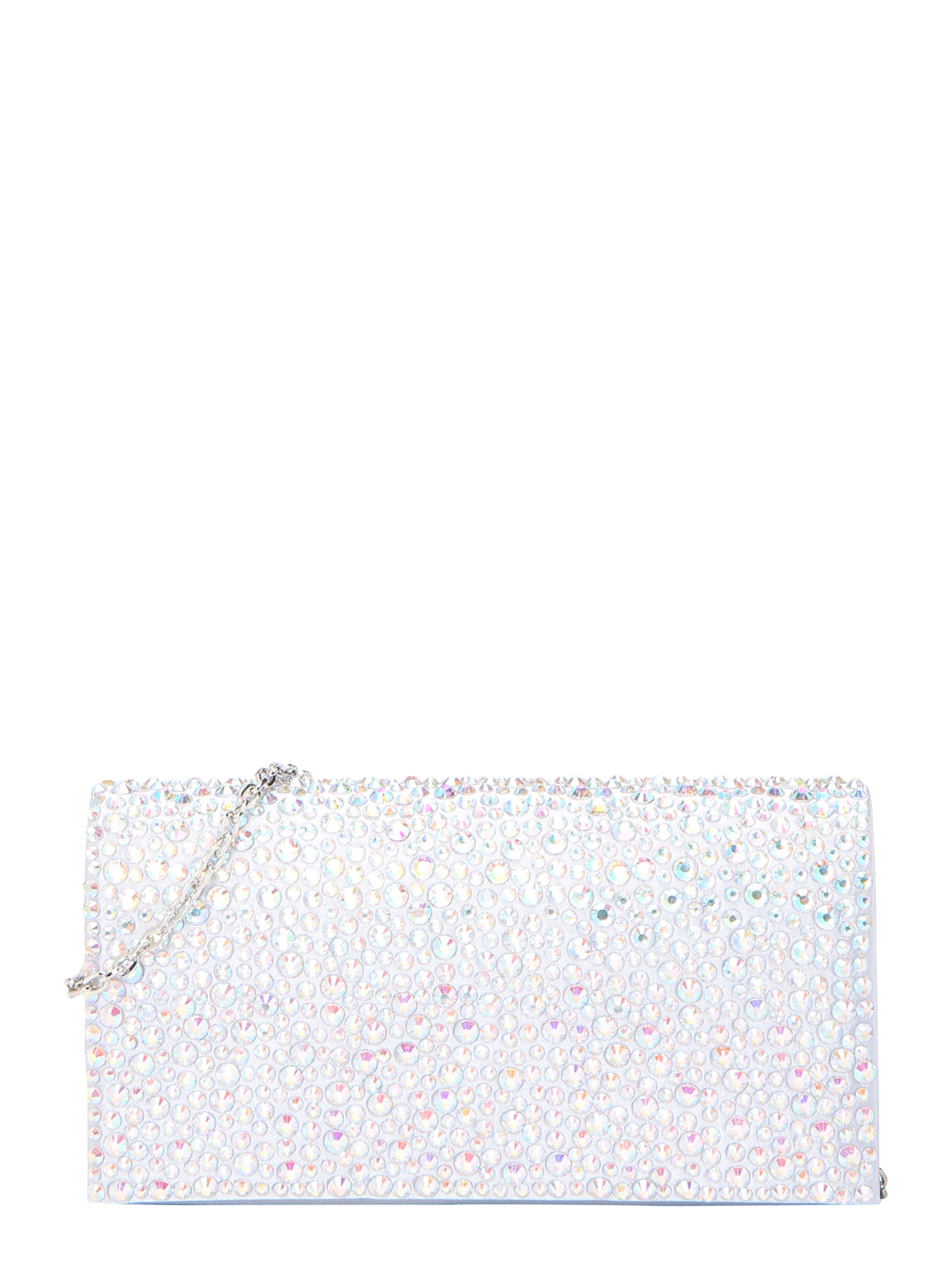 mascara Clutch in Silver: front