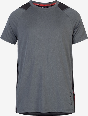 T-Shirt fonctionnel Spyder en gris : devant