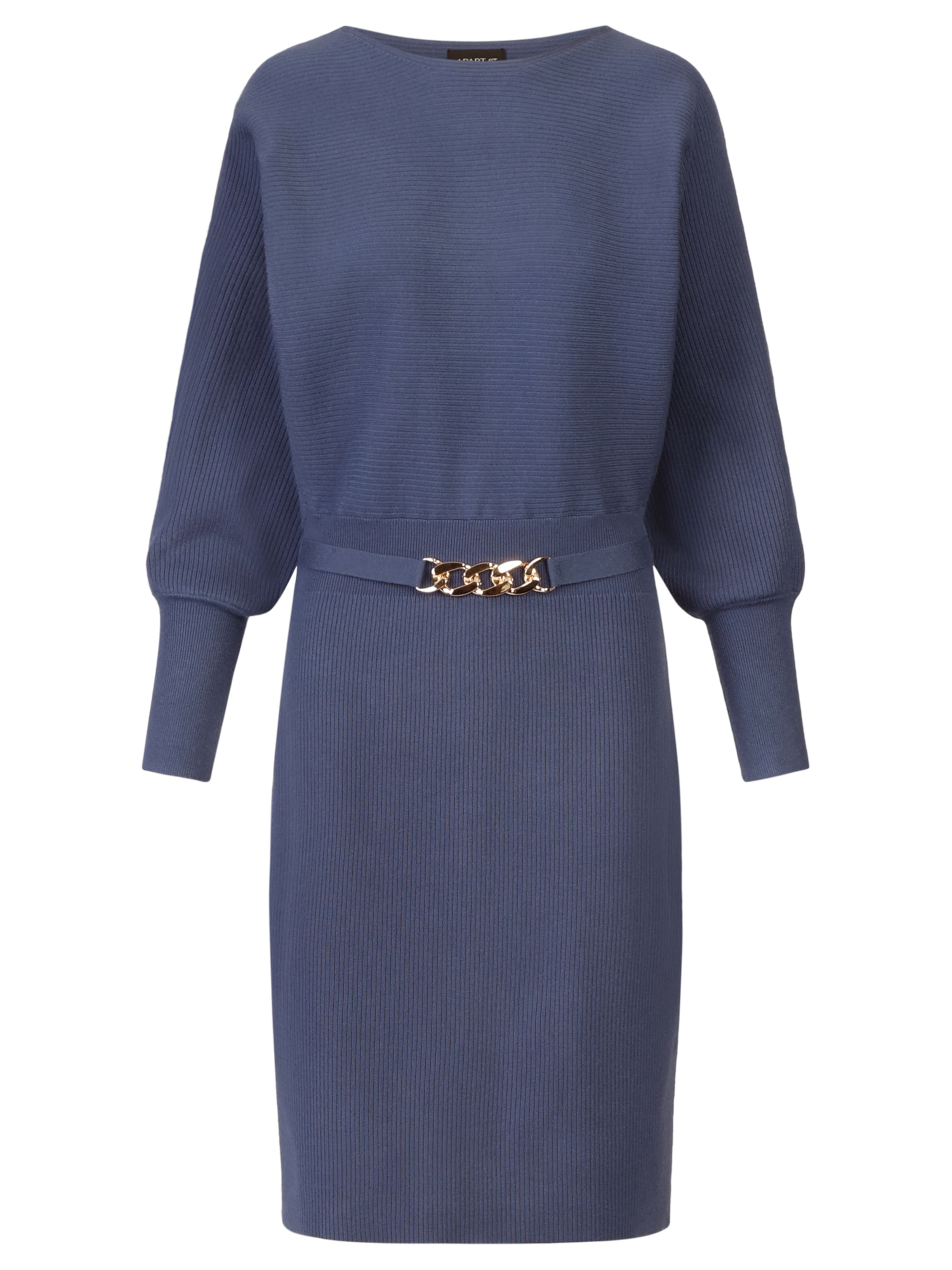 APART Strickkleid in Blau: Vorderseite