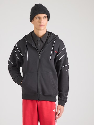 ADIDAS ORIGINALS Bluza rozpinana w kolorze czarny: przód