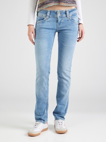 Pepe Jeans Štandardný strih Džínsy - Modrá: predná strana
