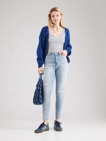 Coupe slim Jean 'ONLMILA' ONLY en bleu