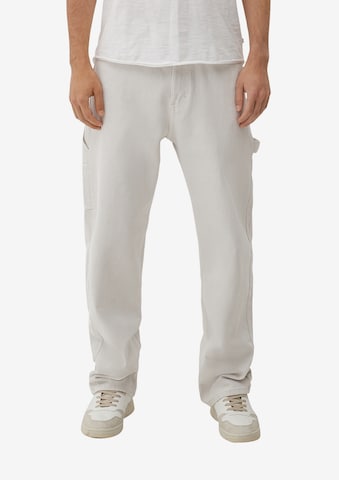 QS Loose fit Jeans 'QS x JAMULE' in White: front