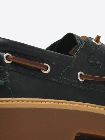 TIMBERLAND Lace-Up Shoes 'Stone Street 3 Eye Boat' in Green