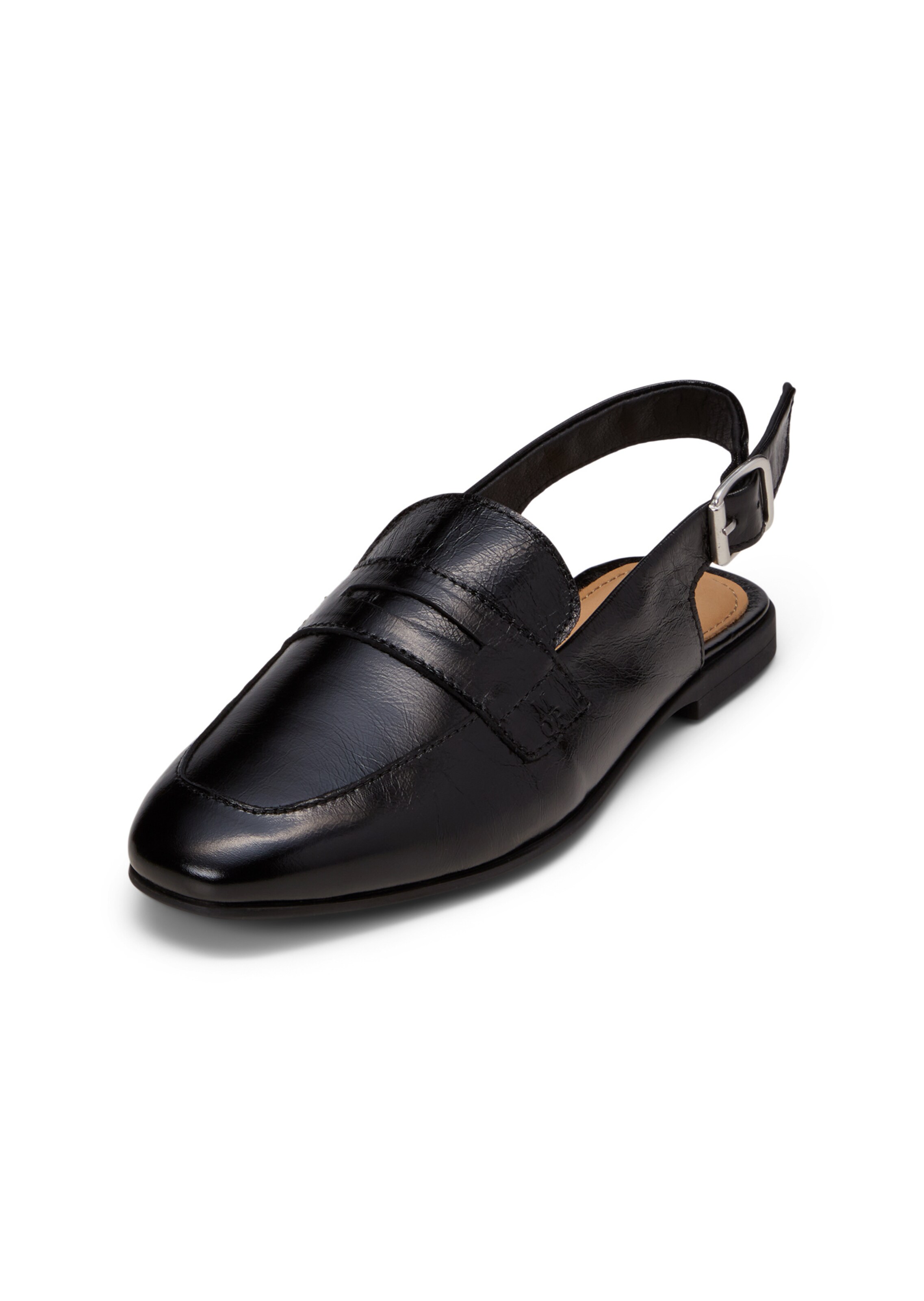 Marc O'Polo Slipper 'Safina' in Schwarz: Vorderseite