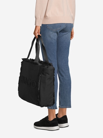 HUGO Nákupní taška 'Becky' – černá