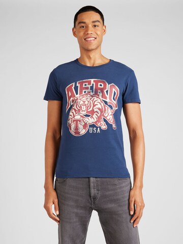 AÉROPOSTALE Shirt 'TIGERS' in Blue: front