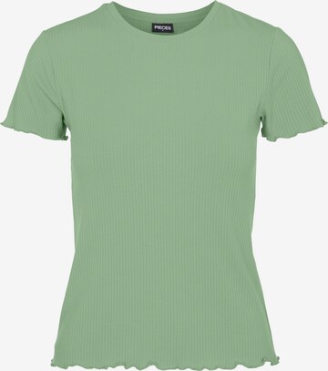 T-shirt 'NICCA' PIECES en vert : devant