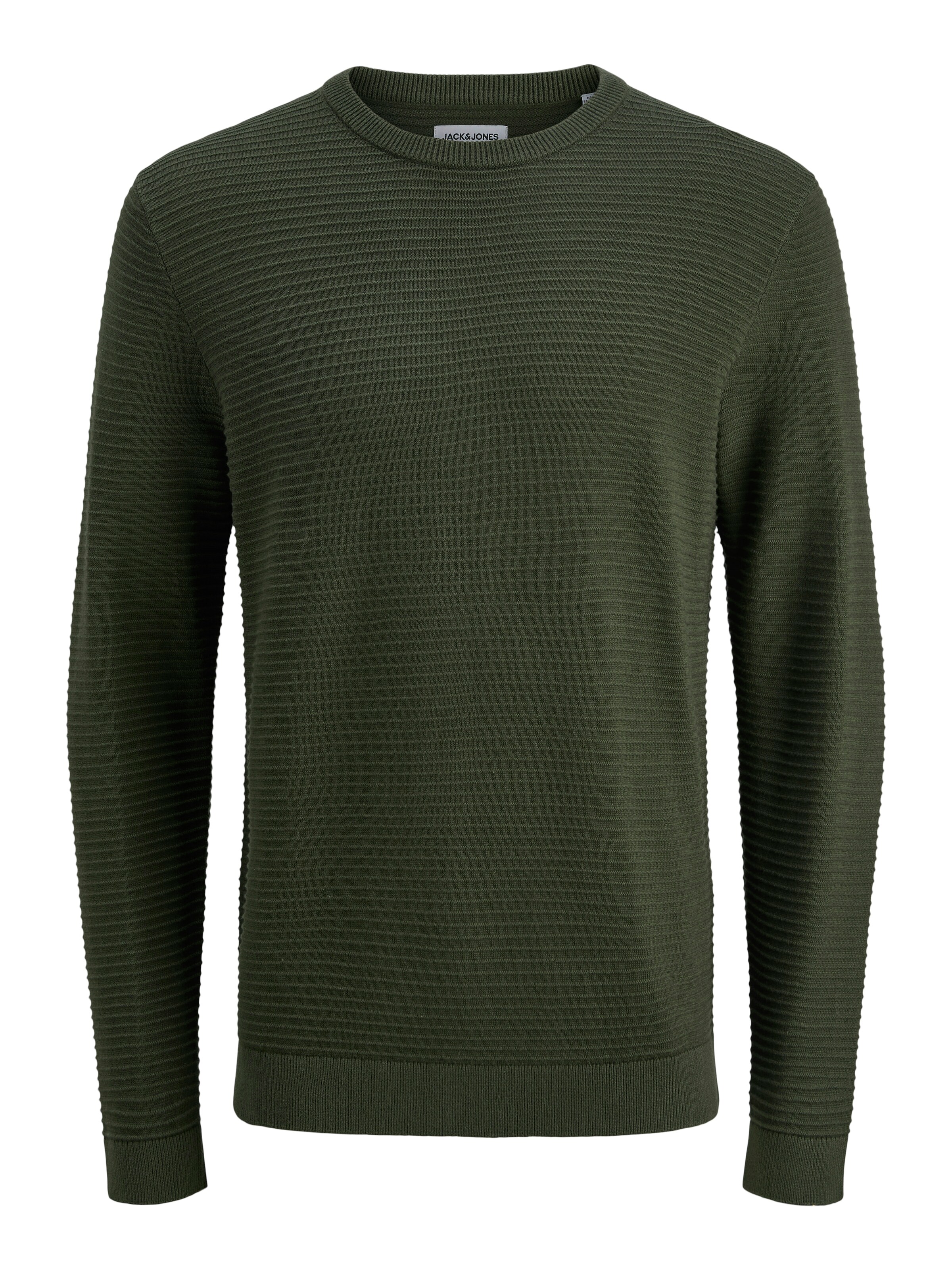 JACK & JONES Pullover in dunkelgrün, Produktansicht