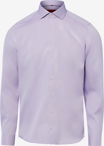 Finshley & Harding Slim Fit Hemd in Lila: Vorderseite