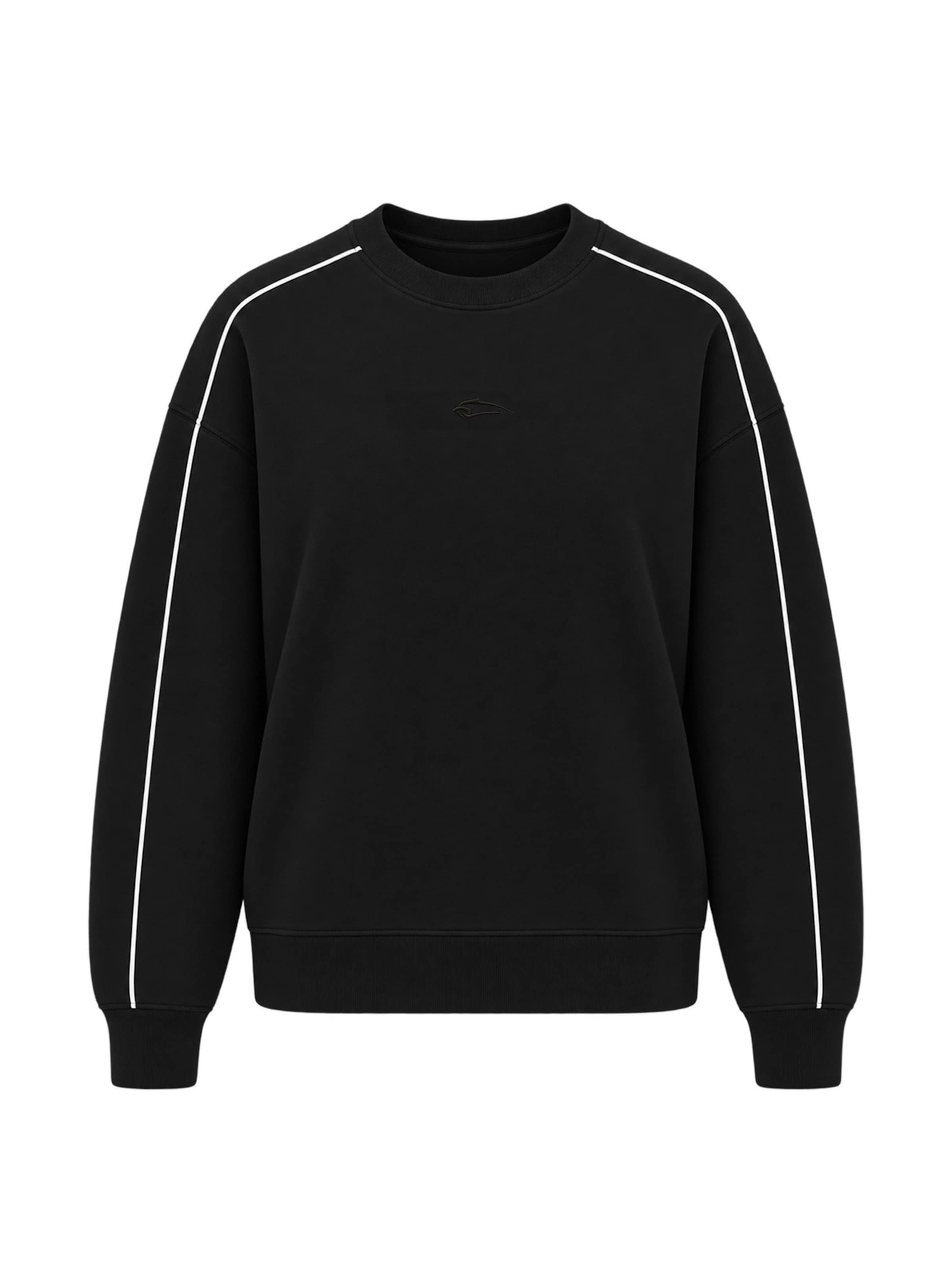 Sweat-shirt 'Brenvaro' Smilodox en noir : devant