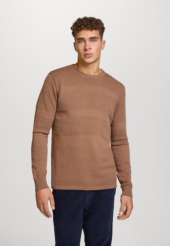 Kronstadt Sweater 'Hannes' in Brown: front