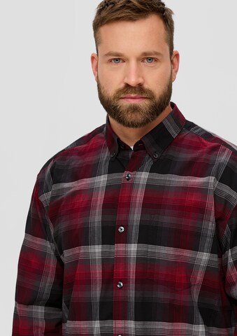 s.Oliver Men Big Sizes Regular Fit Hemd in Rot