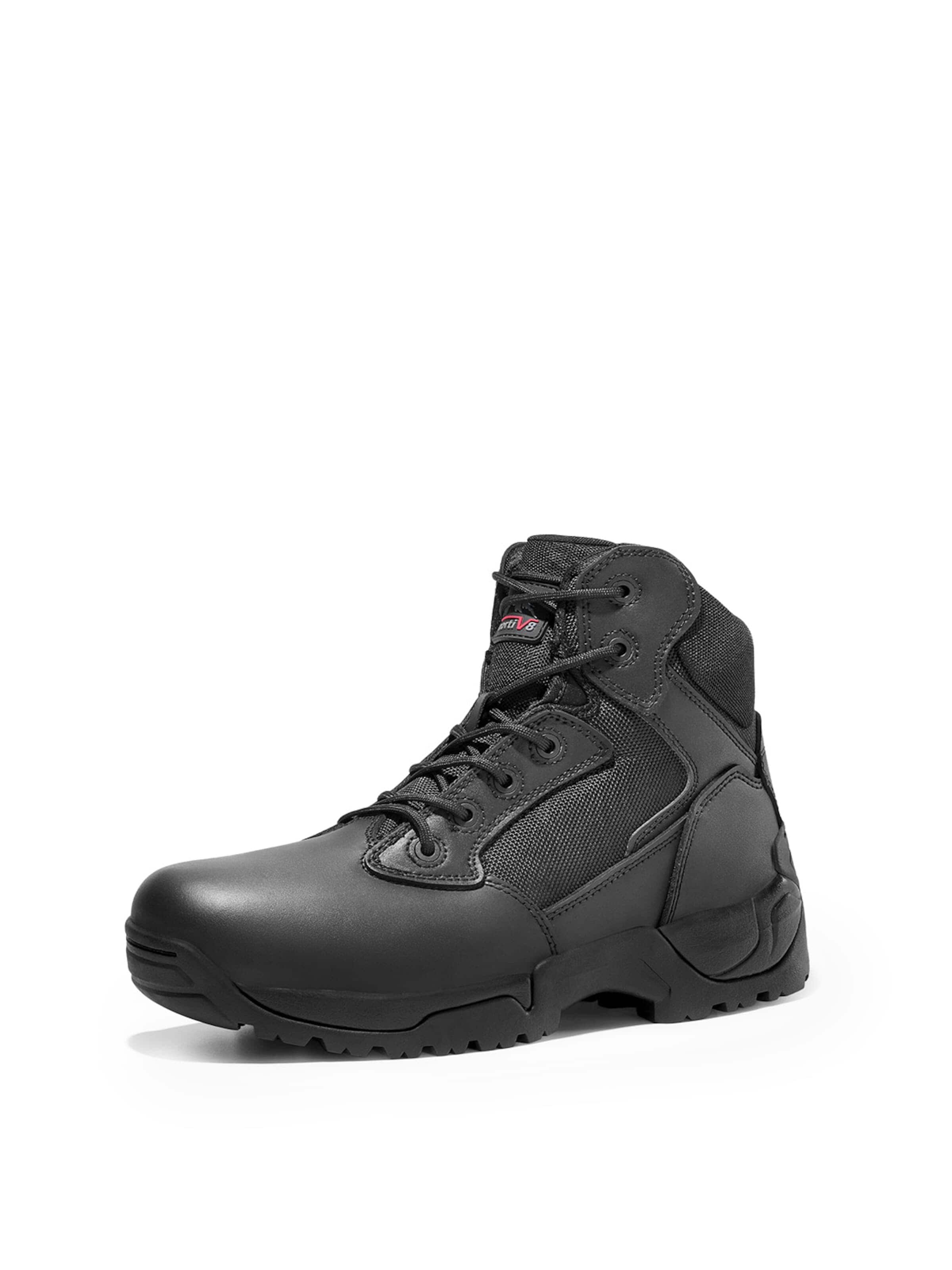 NORTIV 8 Boots 'NORTIV 8 Herren Militärstiefel Einsatzstiefel mit Kampfstiefel Springerstiefel' in Black: front