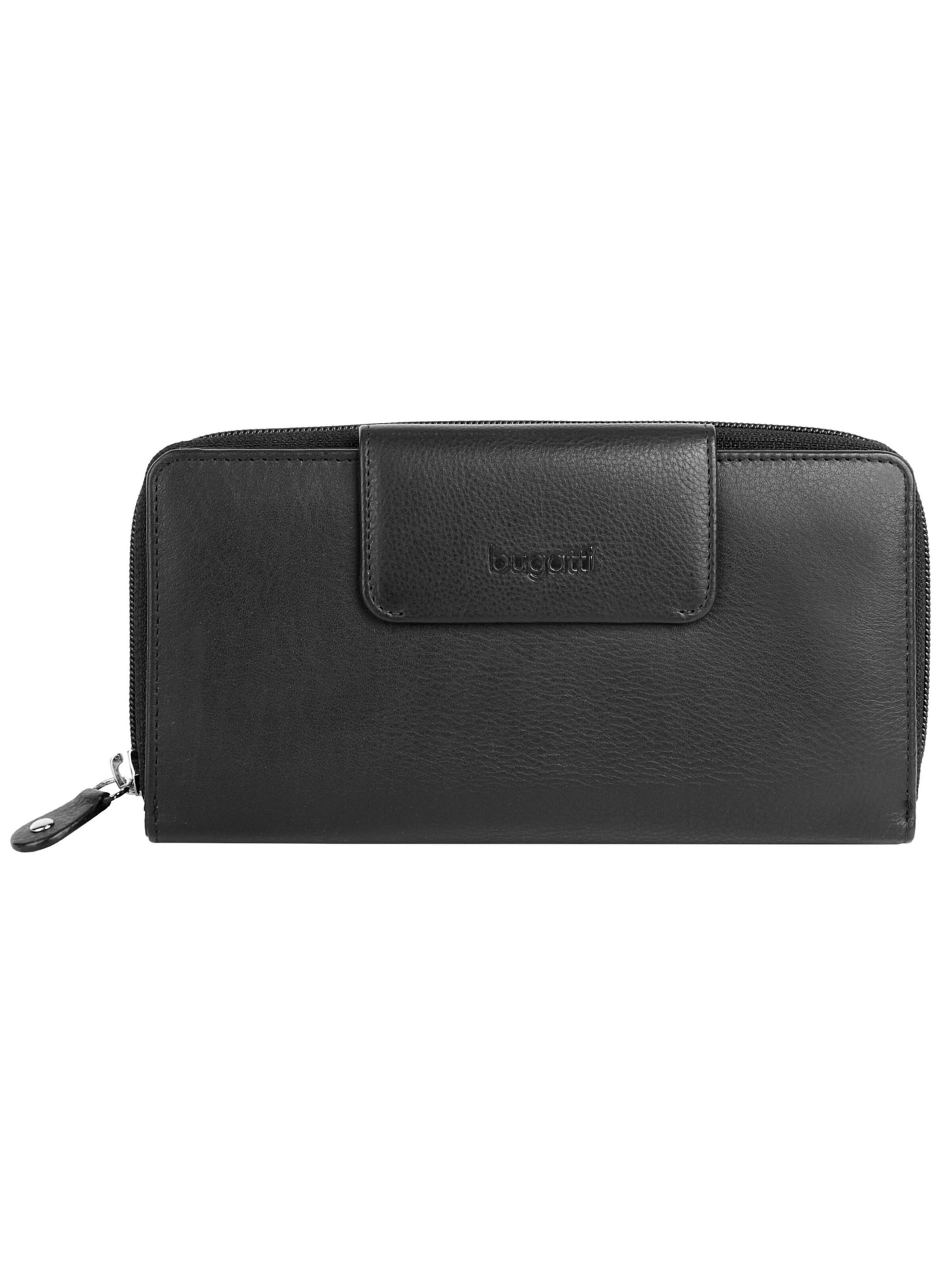 bugatti Wallet 'BUGATTI Geldbörse mit Riegel' in Black: front