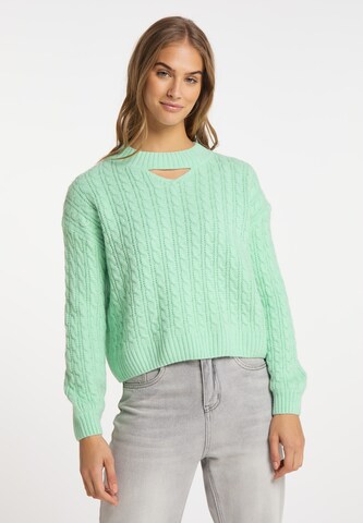 Pull-over MYMO en vert : devant