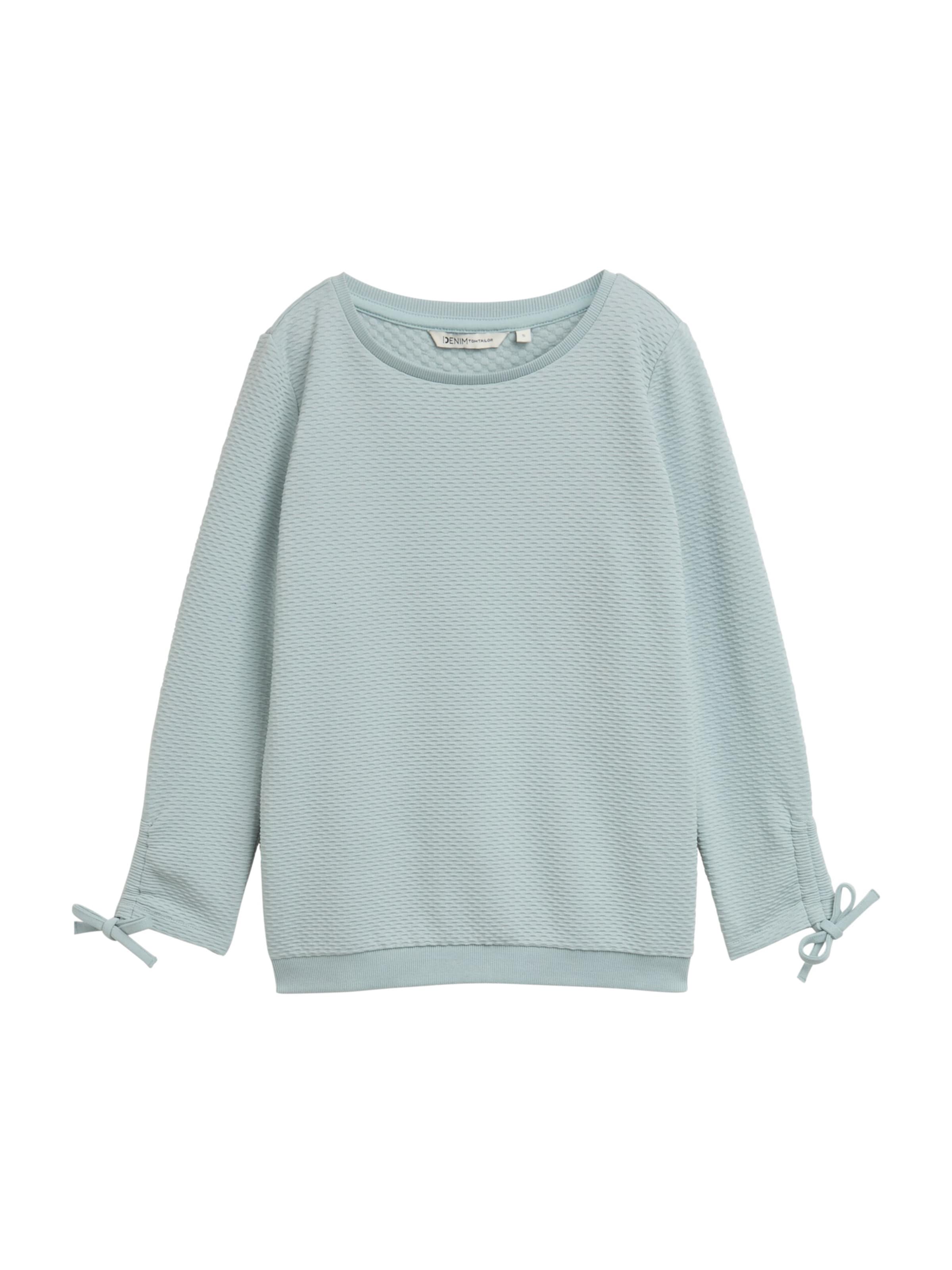 TOM TAILOR DENIM Sweatshirt in Blue: front