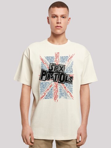 T-Shirt F4NT4STIC en beige : devant