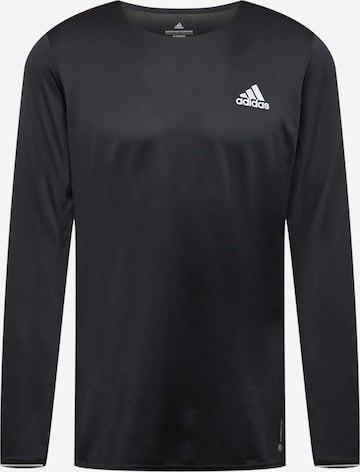 melns ADIDAS SPORTSWEAR Sporta krekls 'Fast': no priekšpuses