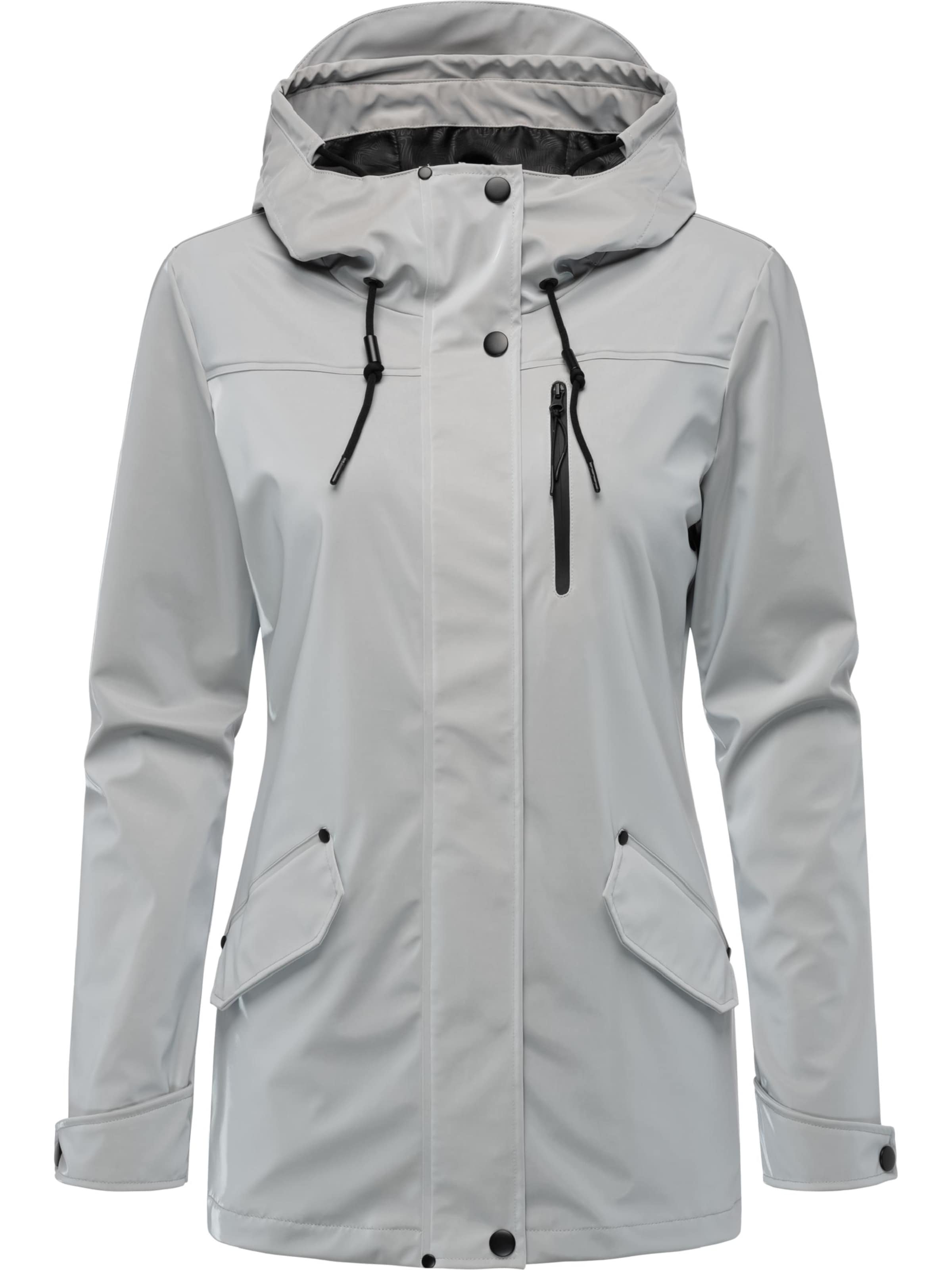 Ragwear Funktionsjacke 'Meast' in Grau: Vorderseite