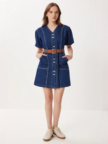 Happiness İstanbul Mini Kleid in Blau