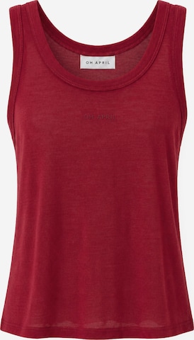 OH APRIL Top 'Junie' in Rood: voorkant