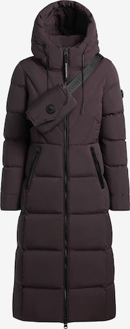 khujo - Sobretudo de inverno 'Soria2' em roxo: frente
