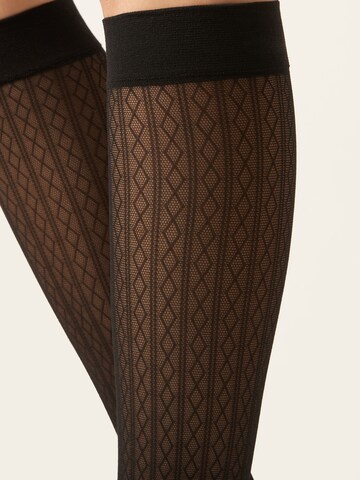 CALZEDONIA Socks in Black