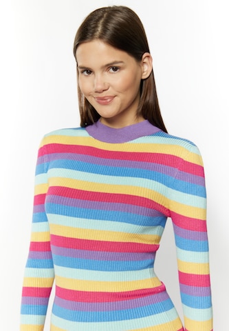 MYMO Knitted dress 'Biany' in Mixed colors