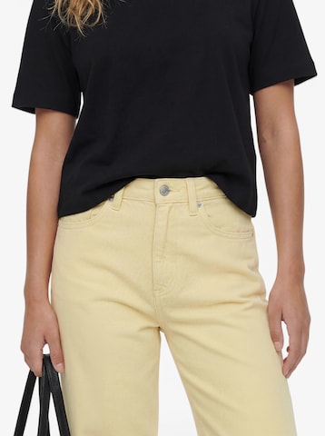VERO MODA Wide leg Jeans 'VMTessa' in Yellow