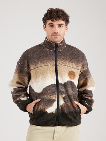 Only & Sons Fleece jas in Bruin: voorkant