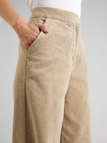 MSCH COPENHAGEN Wide leg Pants 'Geggo' in Beige