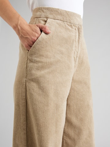 Wide leg Pantaloni 'Geggo' de la MSCH COPENHAGEN pe bej