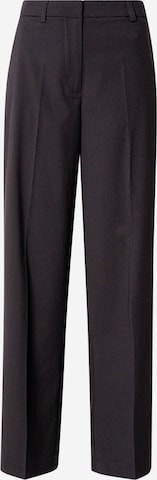 PIECES Wide leg Pantalon 'PCROSA' in Zwart: voorkant