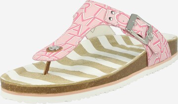 TOM TAILOR T-bar sandals in Pink: front