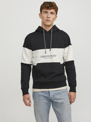 JACK & JONES Sweatshirt 'Lakewood' in Zwart: voorkant