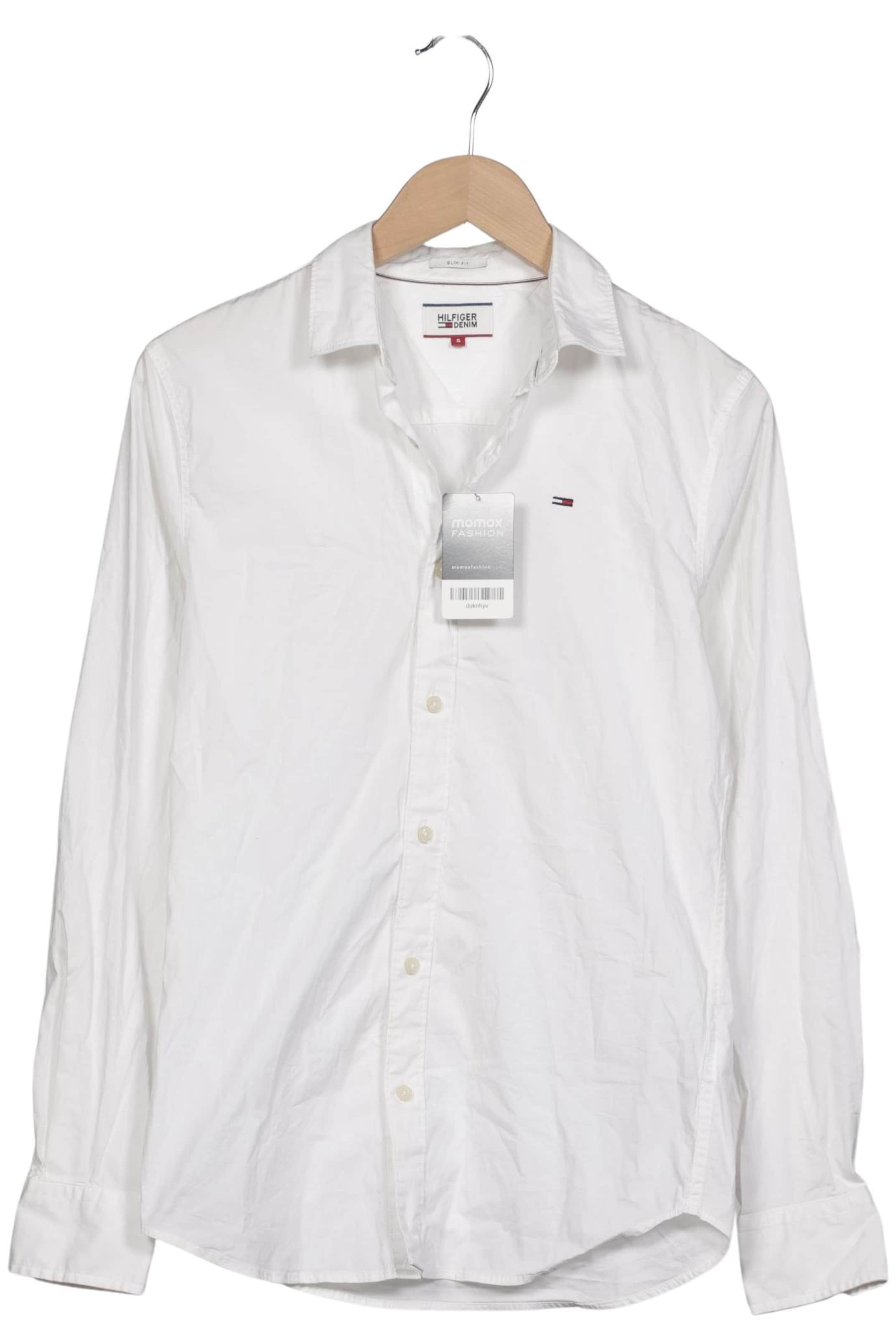 Tommy Jeans Hemd S in Weiß: Vorderseite