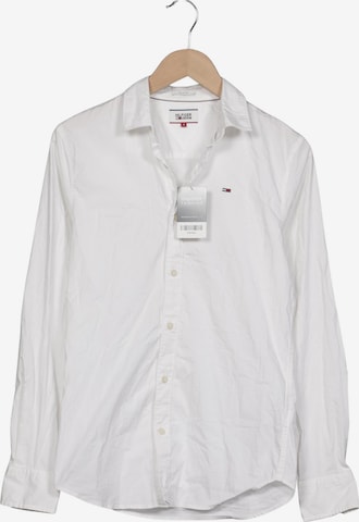 Tommy Jeans Hemd S in Weiß: Vorderseite