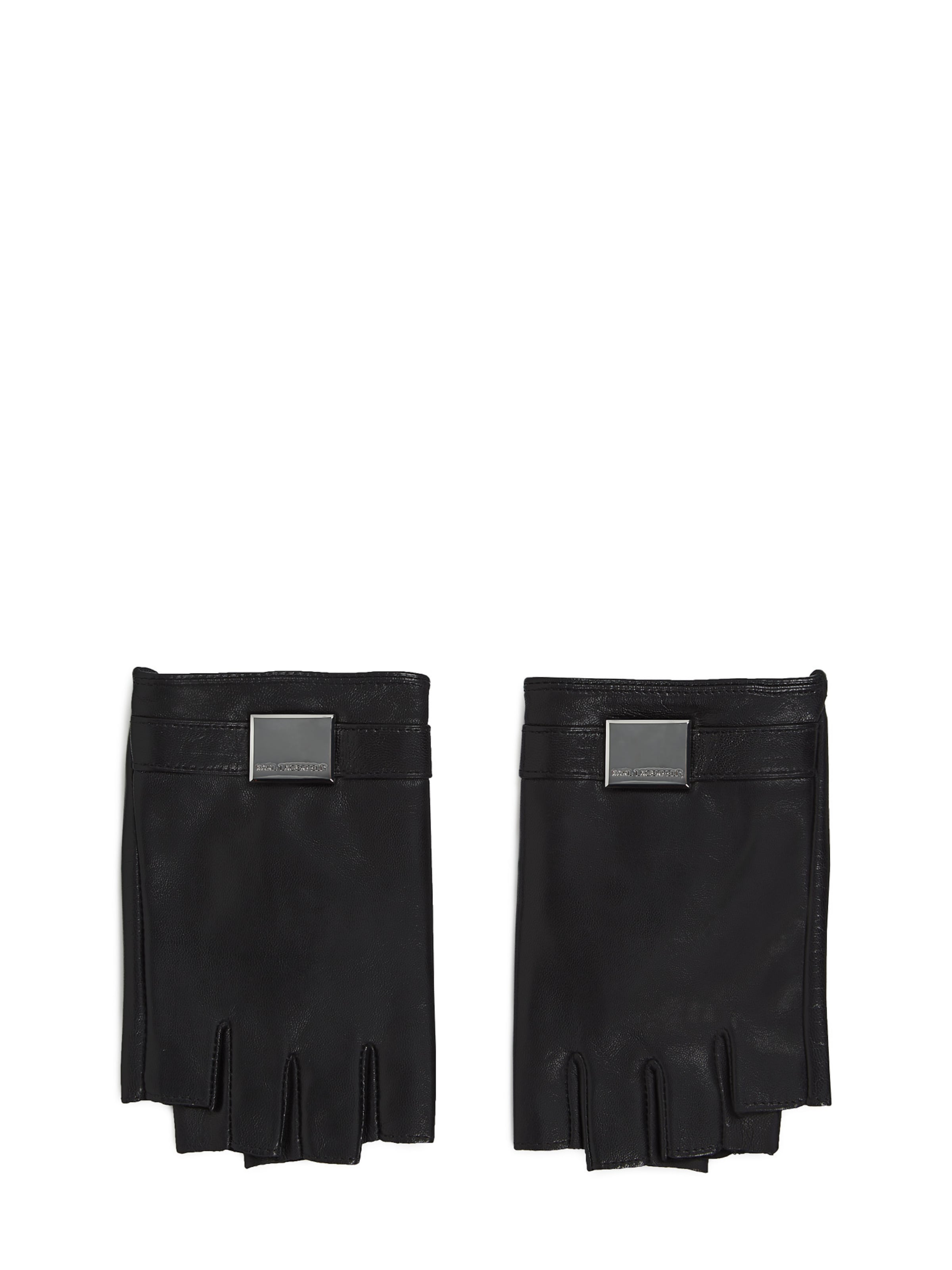 Karl Lagerfeld Rukavice bez prstov - Čierna: predná strana