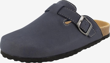SUPERSOFT by Indigo Clogs 'Classic' in Blue: front