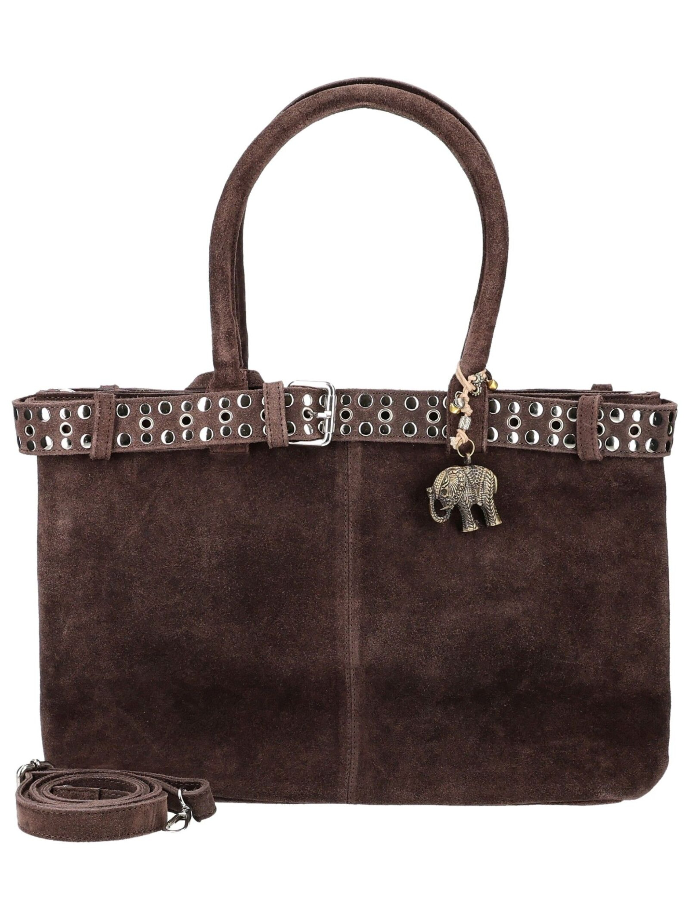 ANOKHI Handtas in Bruin: voorkant