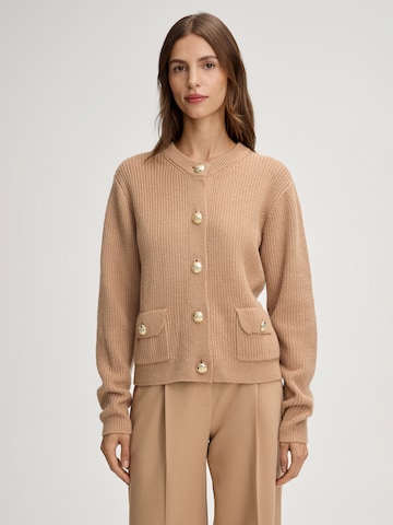 JOOP! Knit cardigan 'Kimberly' in Beige: front