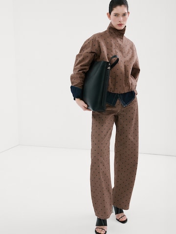 MANGO Between-Season Jacket in Brown: front