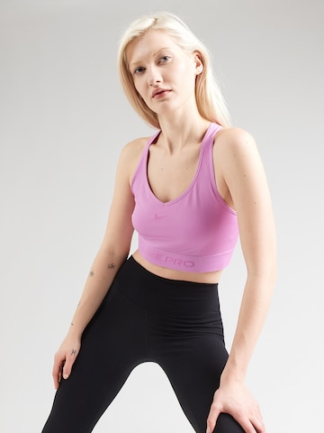 NIKE Sportovní top – pink: přední strana