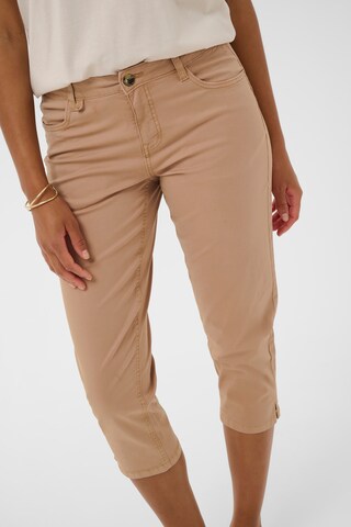 Regular Pantalon 'CRBerta ' Cream en beige
