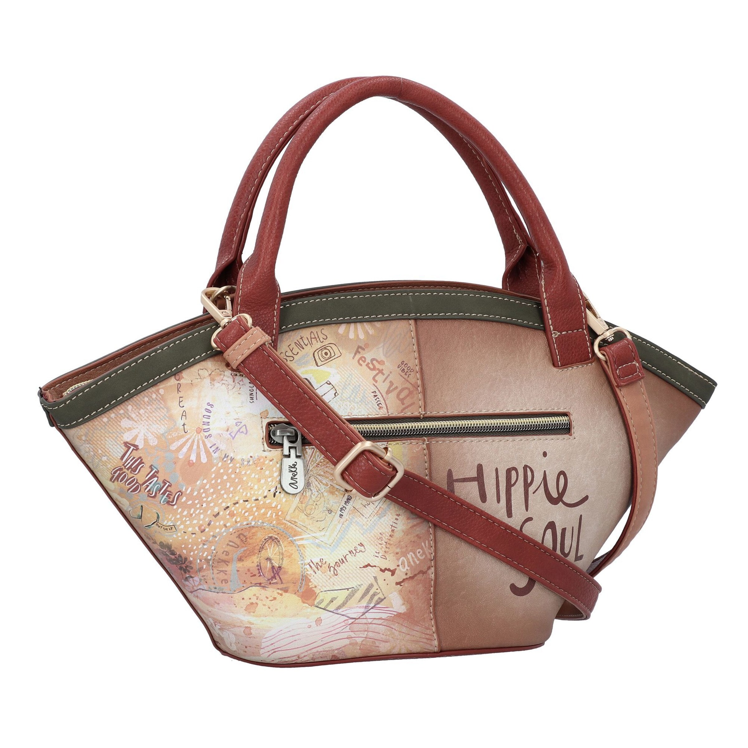 Anekke Handtasche 'Peace & Love' in Beige