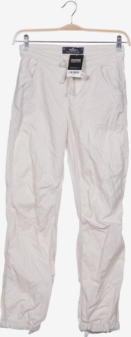 HOLLISTER Pants in XS in White: front